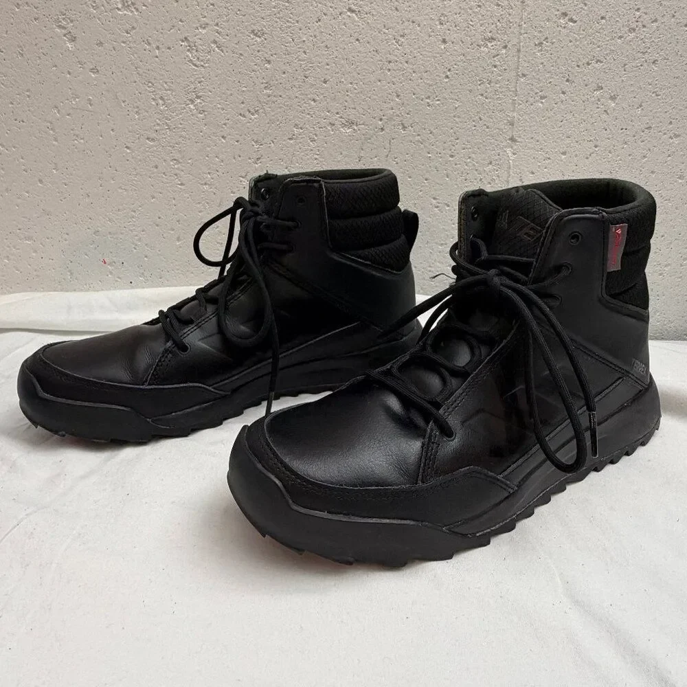 ADIDAS Terrex Climawarm All Black Outdoor Hiking Boots Mens 8